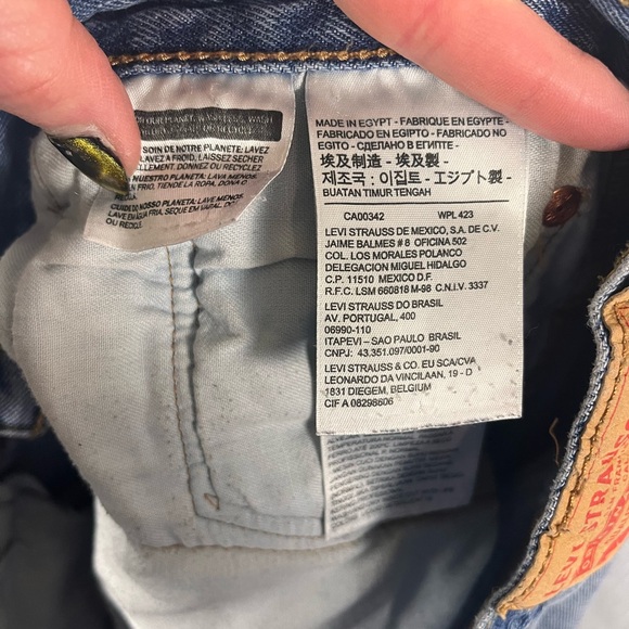 Levi's Men's Blue Jeans Classic 501 Fit - Size W36 L30 - Picture 8 of 10